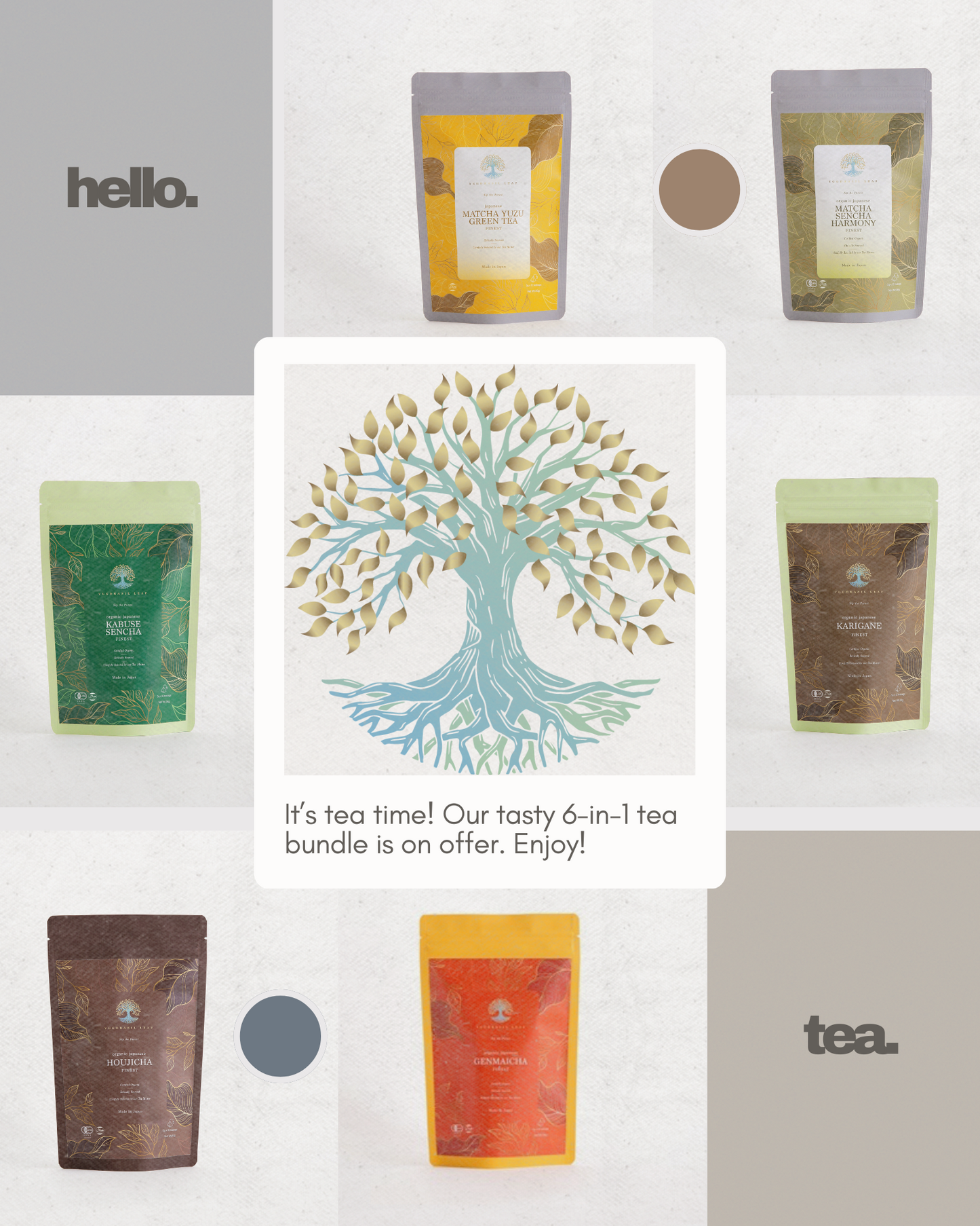 Tea Bags Bundle - 6 in 1 - Yggdrasil Leaf Company